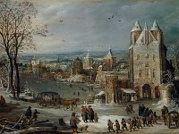 GG 67  GG 67, Joos de Momper (1564-1635), Der Winter (aus der Serie der Vier Jahreszeiten), Eichenholz, 55 X 96,7 cm
